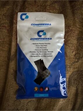 Uni-sex Compressa Foot Compression Sleeve - Black